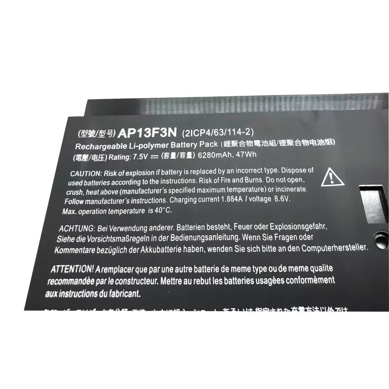 LMDTK Nouvelle AP13F3N Batterie D'ordinateur Portable Pour Acer Aspire S7-392 S7-392-9890 S7-391-6822 Ultrabook 7.5V 6280mAh 47WH