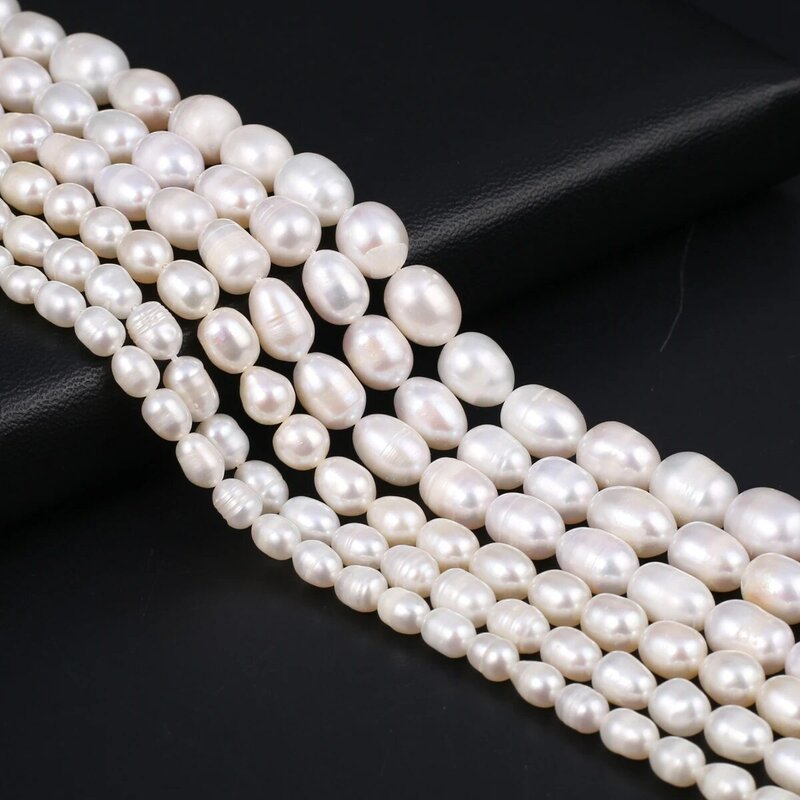 Natürliche Süßwasser perlen Perlen Reisform Isolation lose Perlen für Schmuck machen DIY Charm Armband Halskette Zubehör Geschenk