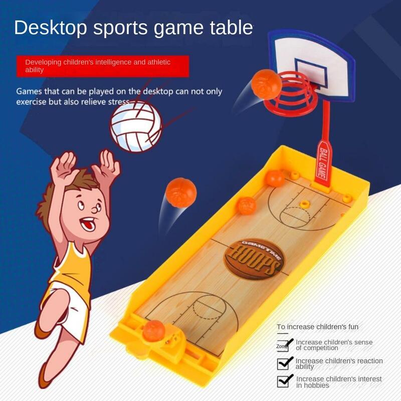 Plastikowa koszykówka biurkowa 2-osobowa strzelanka gry sportowe stół gra arkade Mini koszyk gra sportowa