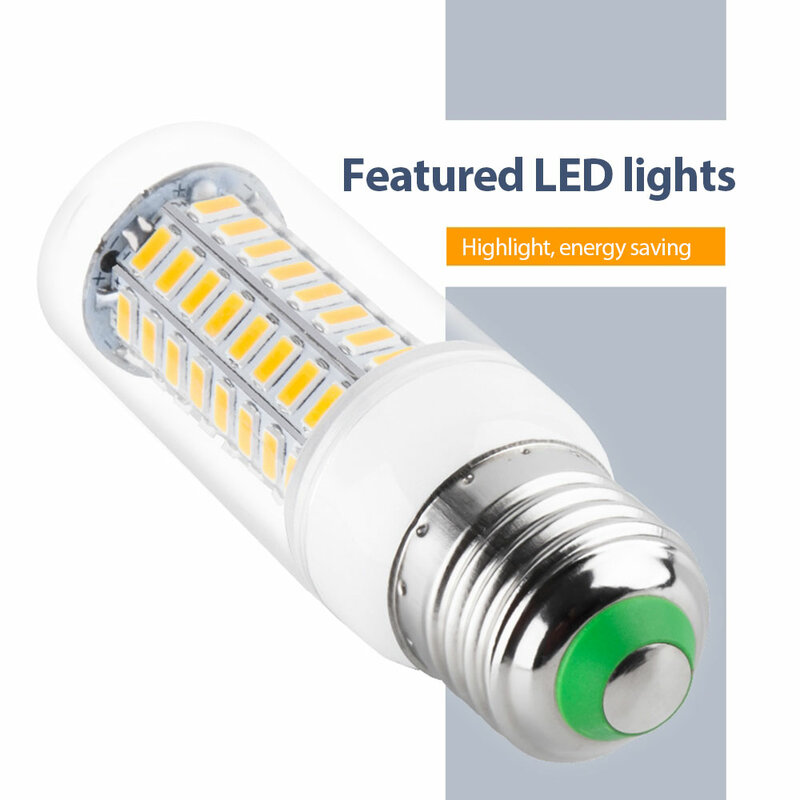 5730 LED 조명 옥수수 램프, 에너지 절약 조명, 램프 110V, 220V, Lampada 캔들 앰플, LED 옥수수 전구, E27
