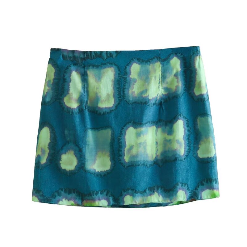 Printed Wrap Skirt for Women, European and American Style, 2563, New, 2021