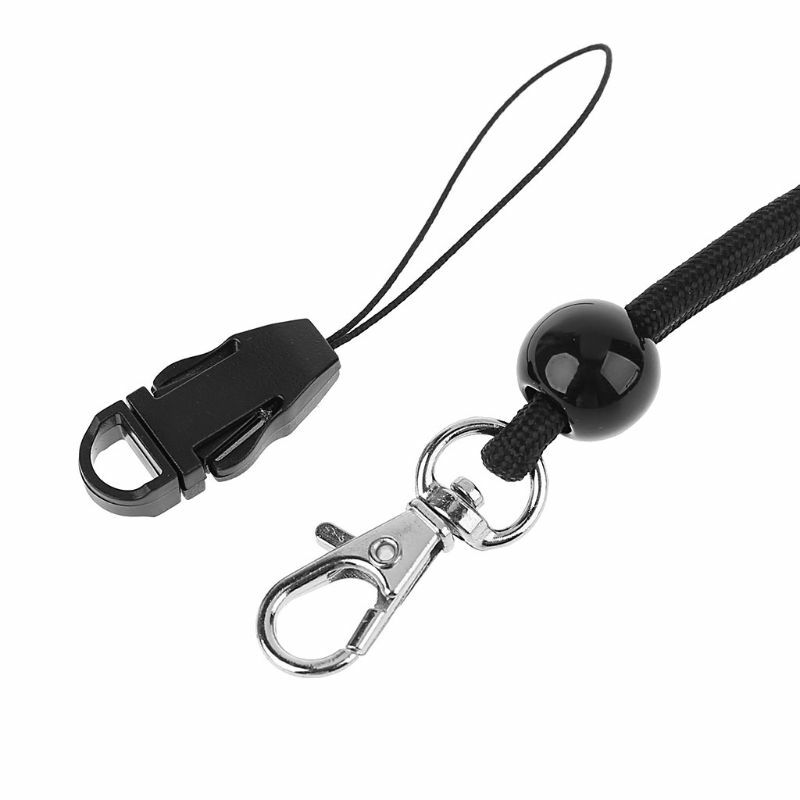 Black Paracord Adjustable Straps Anti Lost for Torch Camera Flashlight Straps Lanyard Sling Outdoor Gadgets