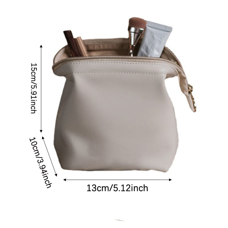 Mini borsa per il trucco per borsa borsa per cosmetici in PU borsa da toilette impermeabile borsa per il trucco da viaggio borsa per cosmetici per rossetto organizer da viaggio