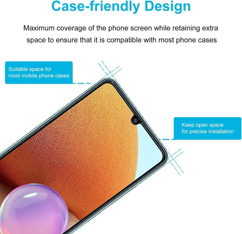 2/4 szt. Szkło hartowane do Samsung Galaxy A32 5G 4G folia ochronna na ekran