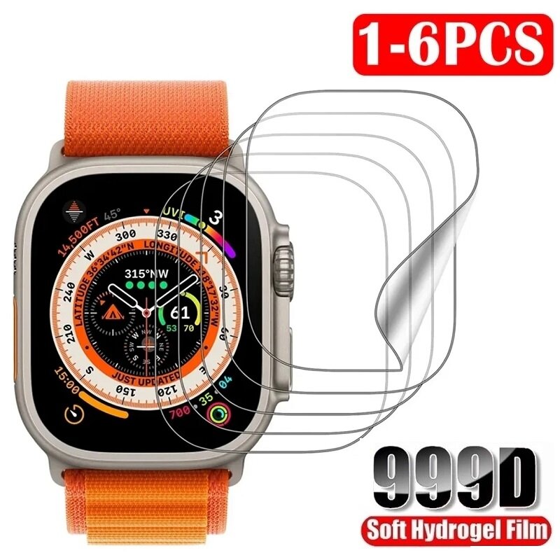 Hydro gel Schutz folie für Apple Watch Ultra 2 Displays chutz folie für Apple Watch 9 8 7 se 6 5 4 3 45mm 41mm 40mm 44mm Folien folie