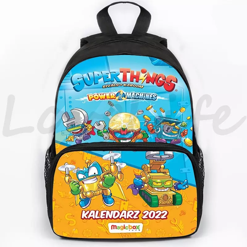 Superzings School Backpack for Girls Boys Anime Backpacks Kids Cartoon Rucksack SuperThings Bag Back Pack Mochila gifts