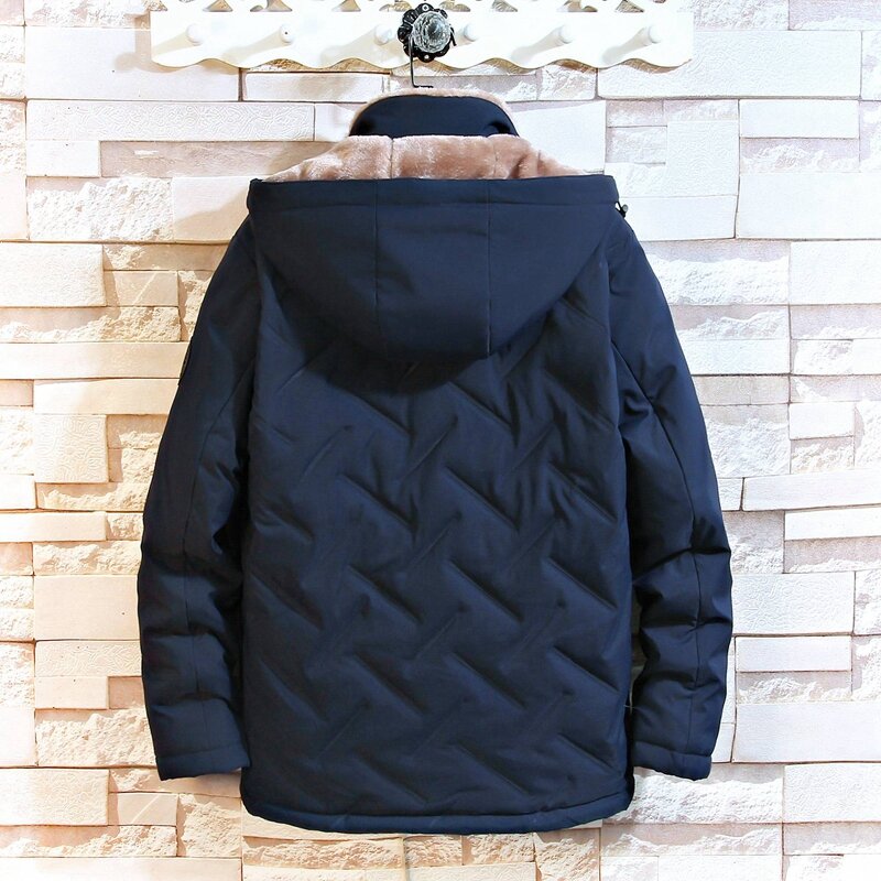2022 Winter New Fleece Thick Warm Parka Men Autumn Fashion Detachable Hooded Jacket Parka Coat Men Casual Brand Parka Men 5XL