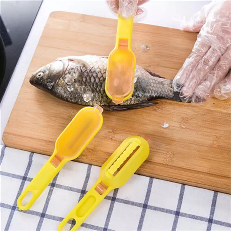 1274 Multifunctional Fish Scale Planing Cover Scraper Scraping Scale Kill Fish  Brush Cleaning Tools Kitchen Cooking Accessorie