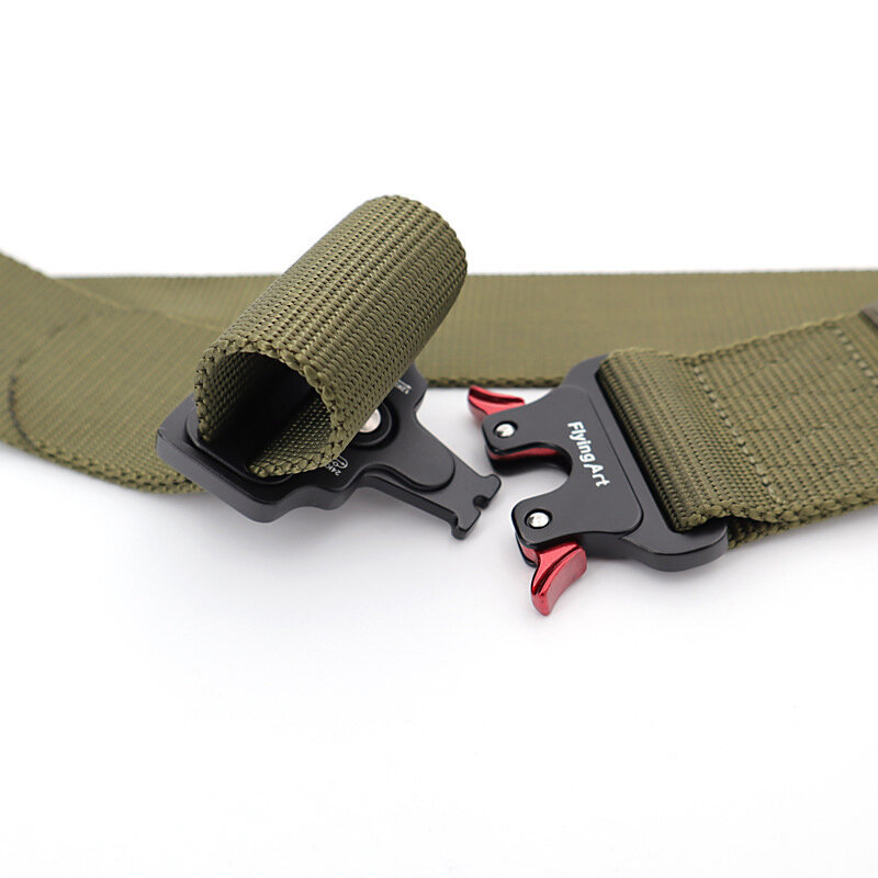 5.0 CM Wide Belt for Men Large Size 125 135 145 155 165cm Army Tactical Military Nylon Waist Belts Quick Release Magnetic Buckle