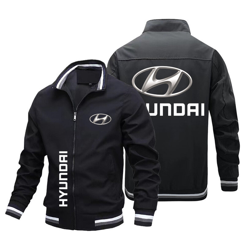 Новая повседневная куртка, современная куртка с логотипом гоночного автомобиля, модная повседневная тонкая мужская куртка на молнии большого размера