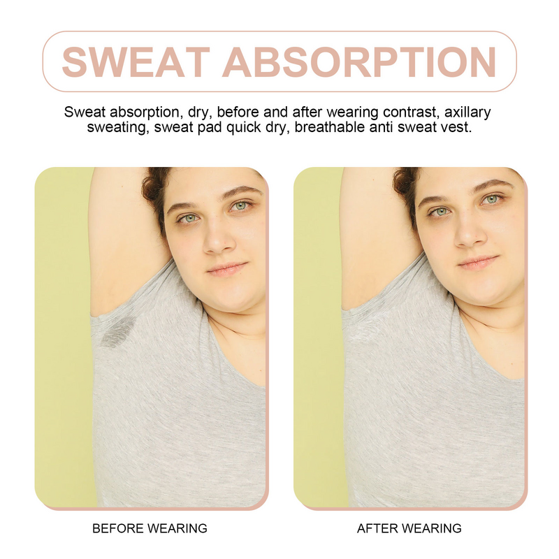 Sweat Pads Vest Breathable Vest for Ladies Vest Washable Skin