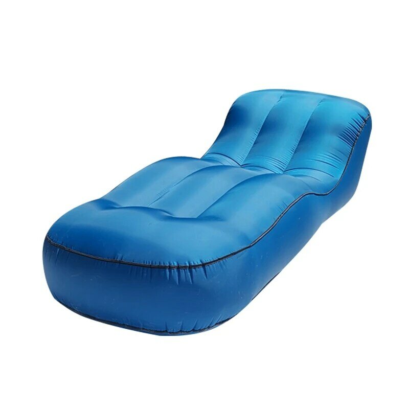 Água inflável sofá portátil ao ar livre praia ar sofá cama dobrável acampamento cama inflável saco de dormir almofada de ar cama