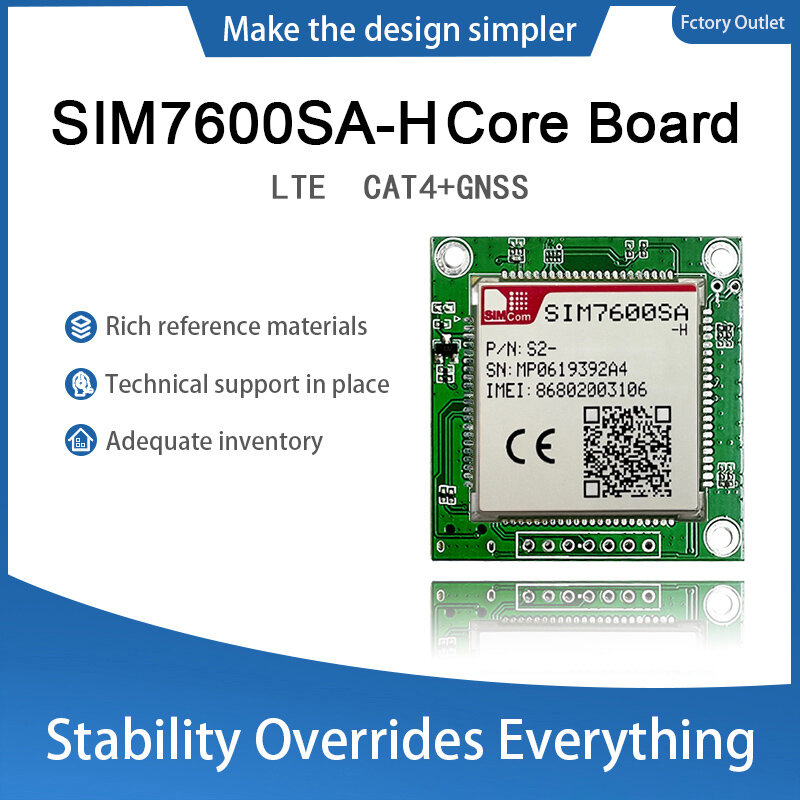 SIMCOM SIM7600G-H SIM7600E-H SIM7600NA-H SIM7600E-H1C SIM7600JC-H 4G Module CAT4 Core Board