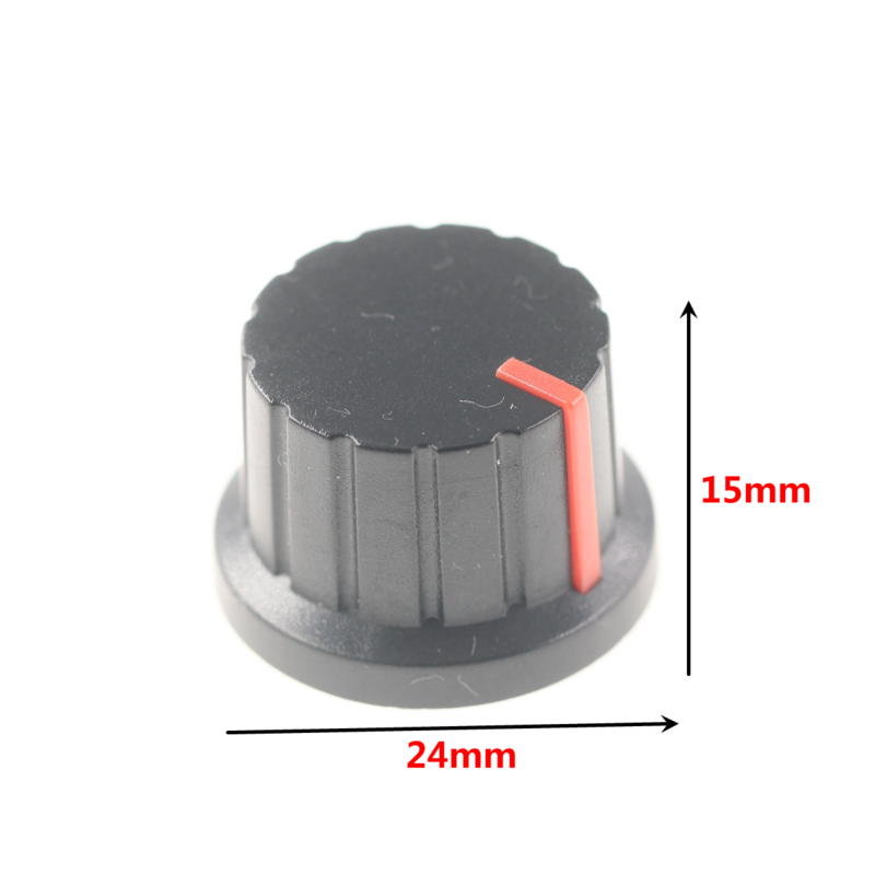 10 Stück zweifarbiger Knopf 24 mit Anzeige Kunststoff knopf 6mm Potentiometer kappe Lautsprecher knopf Strohhut verstärker knopf