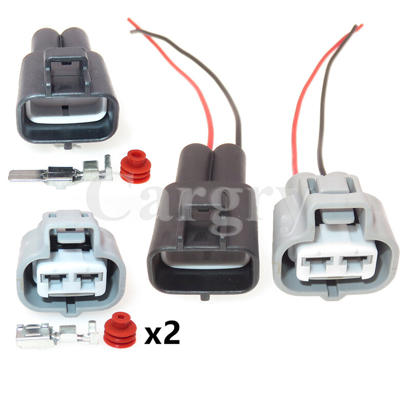 1 Set 2P 6189-0425 6188-0259 Car Starter Waterproof Connector Auto Hydraulic Motor Electric Wire Socket For Toyota
