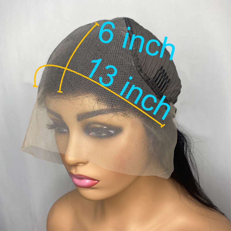 Meodi-peruca dianteira do laço do cabelo humano brasileiro para mulheres, pre arrancadas, peruca frontal do laço HD, onda do corpo, 30 Polegada, 13x6