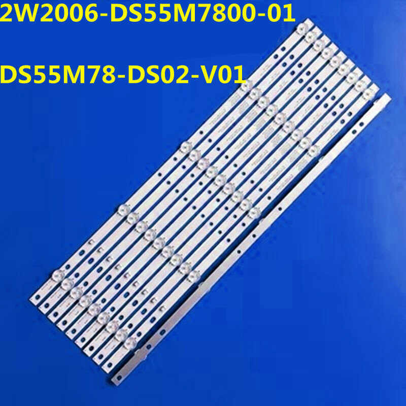 DS55M78-DS02-V01 DSBJ-WG LED 백라이트 스트립, TI5510DLEDDS 2W2006-DS55M7800-01, 5LED(3V), 530mm, 로트당 10 개