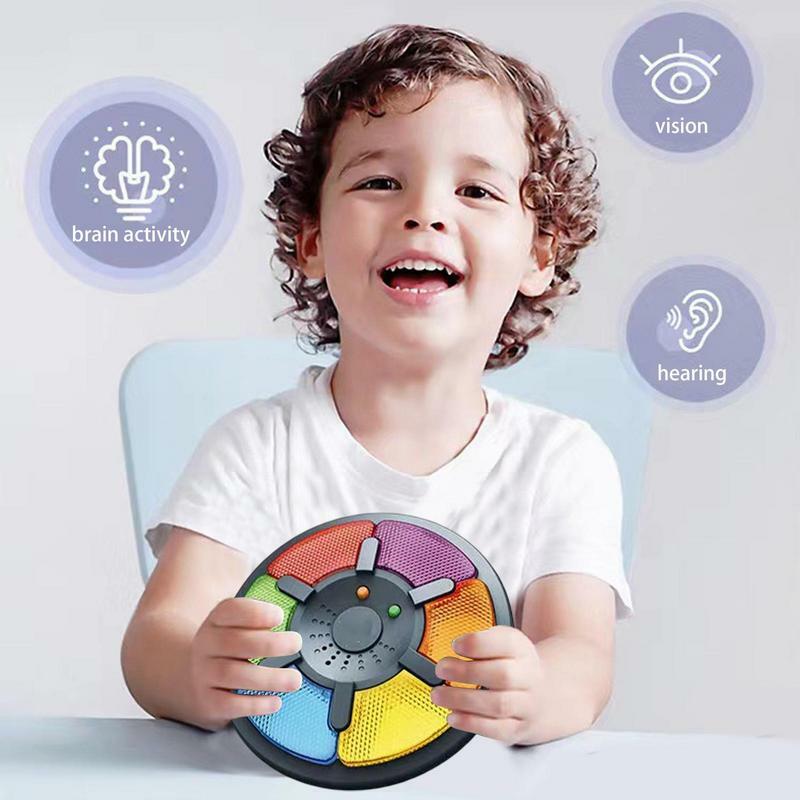 Juguete de entrenamiento de juego de memoria con luz y música, máquina de juego de entrenamiento de memoria Fuuny, educativo, Brain Teaser, juguetes para niños