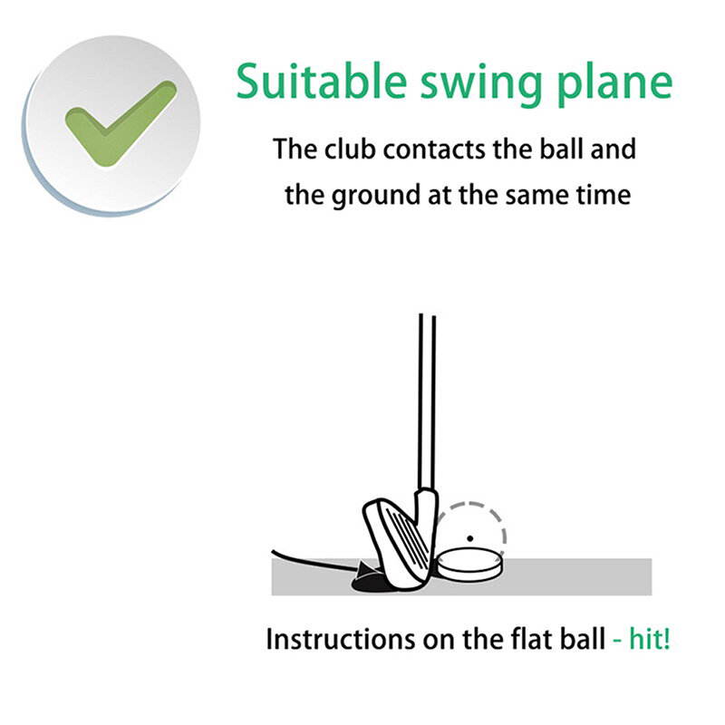 Pelota plana de Golf, práctica de Swing, portátil, ligera, entrenamiento, interior y exterior