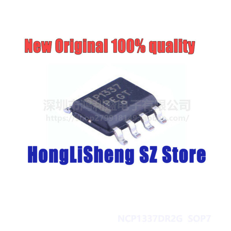 10 pçs/lote ncp1337dr2g ncp1337 p1337 sop7 chipset 100% novo & original em estoque