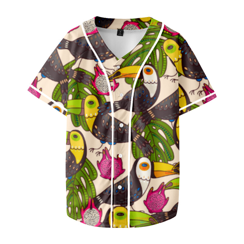Camisetas de béisbol hawaianas para hombre y mujer, chaqueta de estilo informal, 75
