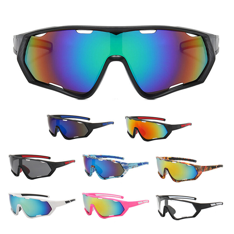 男性と女性のためのUV保護付きサイクリングサングラス,防風,偏光レンズ