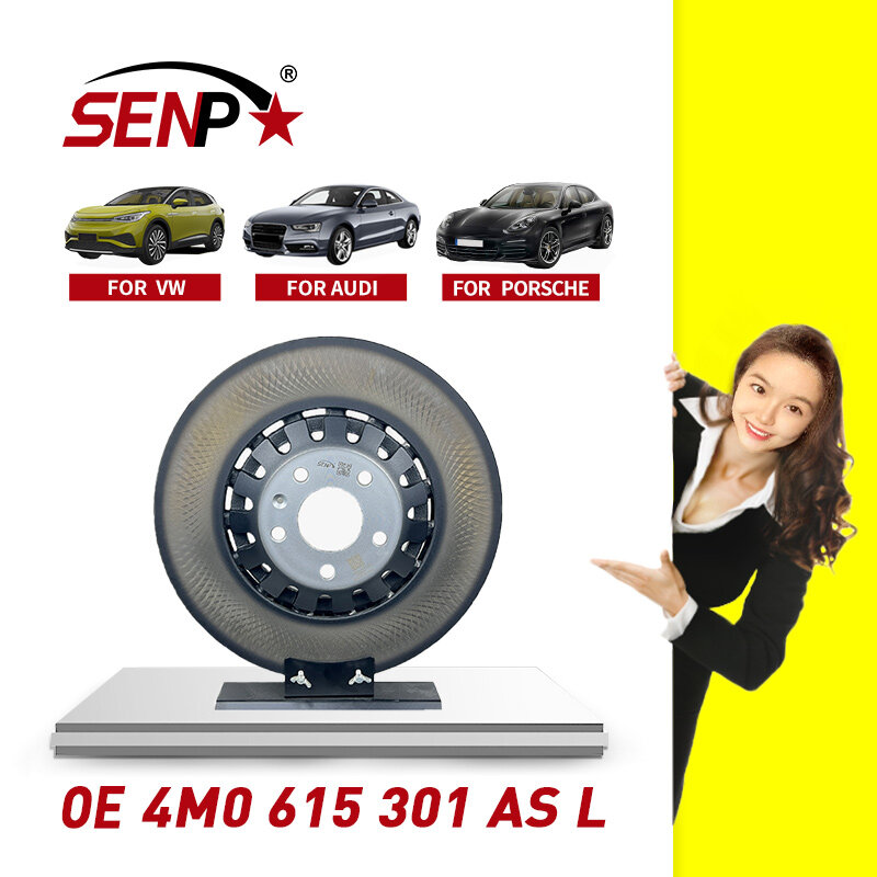 Disco de freno de pieza de coche, accesorio para Audi A6L, A7, Q8, Q5, Q7, al por mayor, 4M0, 615, 301