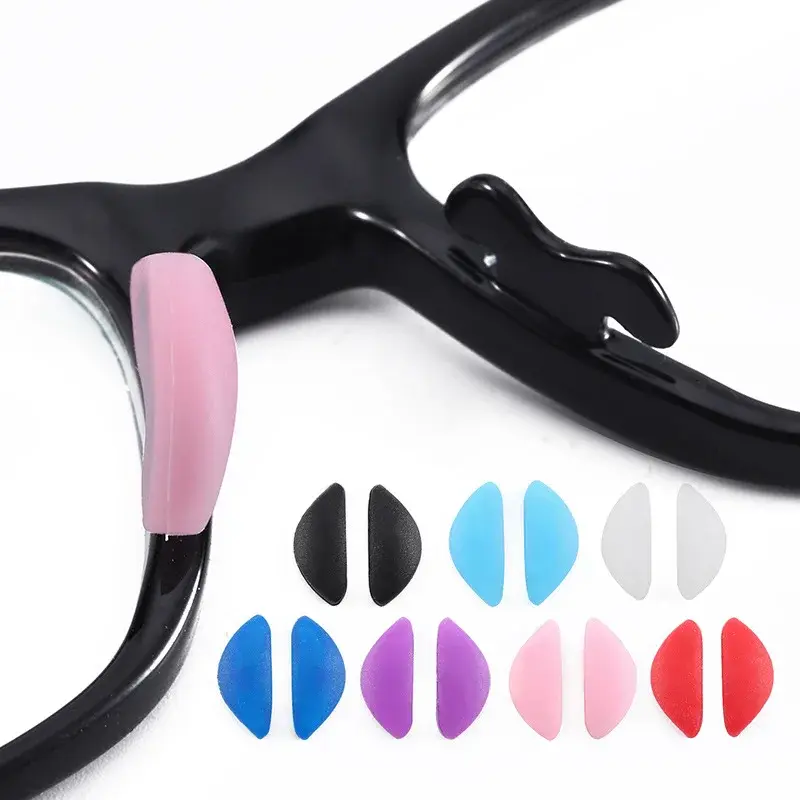 5 Pasang/Pak Bantalan Hidung Silikon Antiselip untuk Kacamata Alat Perbaikan Bantalan Hidung Tekan untuk Kacamata Kacamata Hitam Aksesori Kacamata