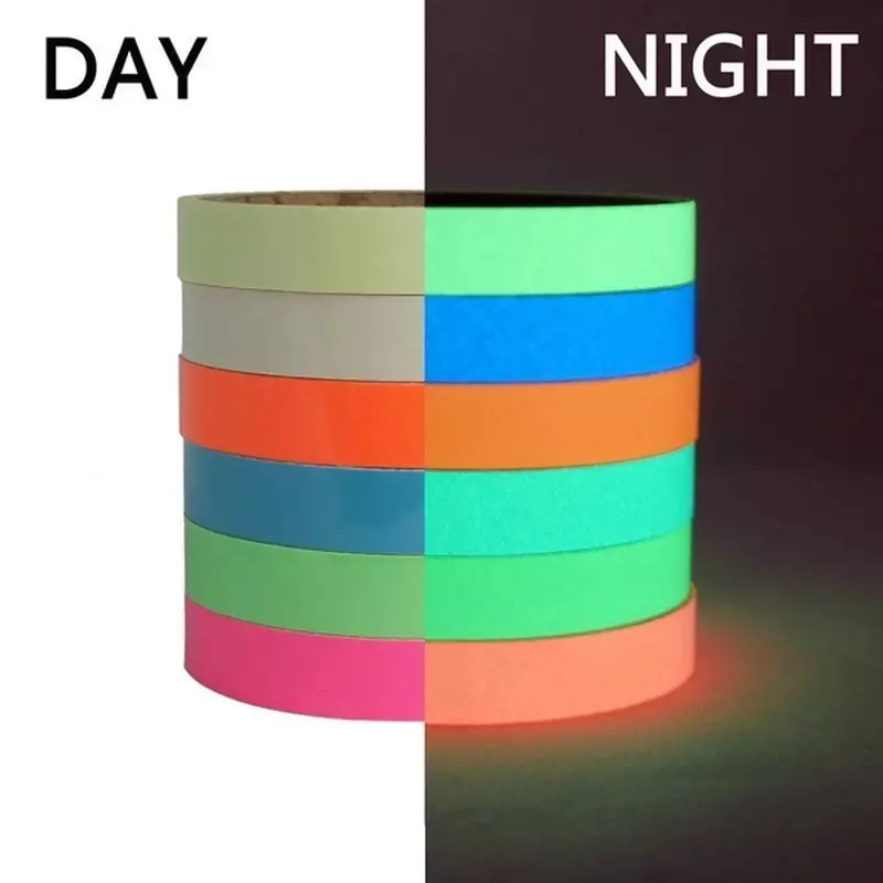 3/5/10M Lichtgevende Tape Groen/Blauw/Roze Drie Kleuren Nachtzicht Gloed In Donkere Veiligheidswaarschuwing Fase Huisdecoratie Tapes