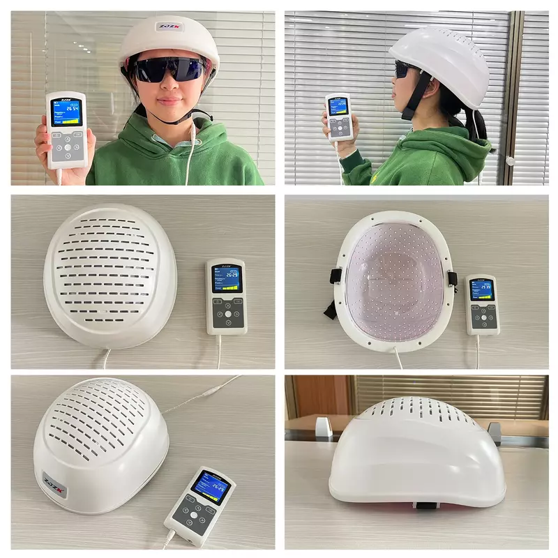 Brain Stimulator Device Near Infrared LED Light Therapy 810nm 1070nm Photobiomodulation Helmet for Neutologic Patient