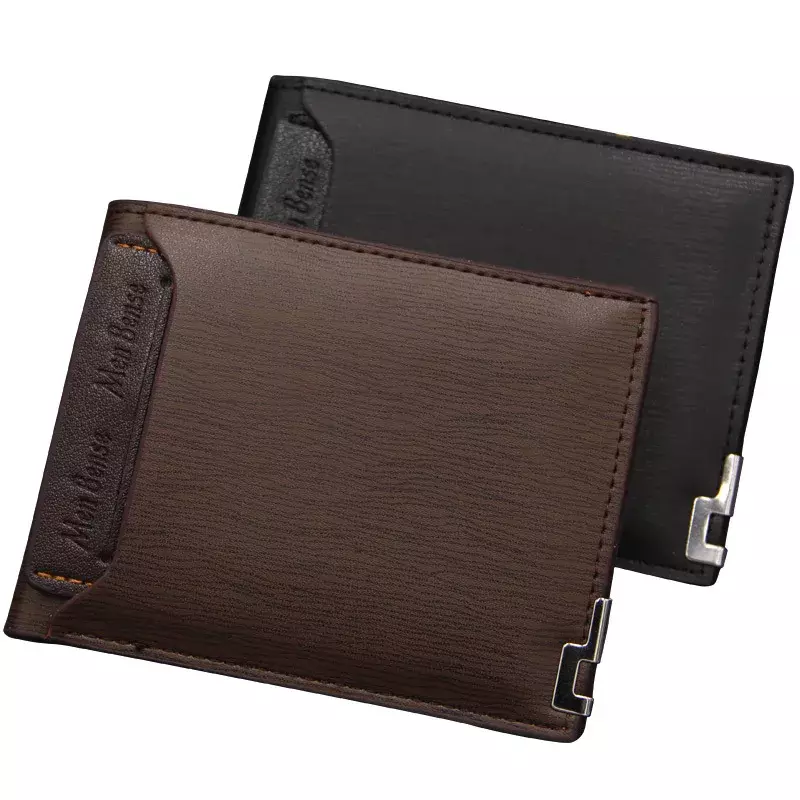 Nowy portfel męski krótki wielofunkcyjny Fashion Casual Draw portfel na karty etui na karty dla mężczyzn torby na karty z bezpłatną wysyłką
