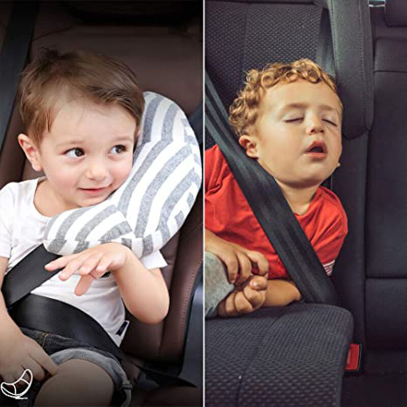 Almohada de coche para niños, soporte para el cuello, reposacabezas, cojín para bebé, cinturones de seguridad para el coche, almohada para dormir, diadema de seguridad para el hombro