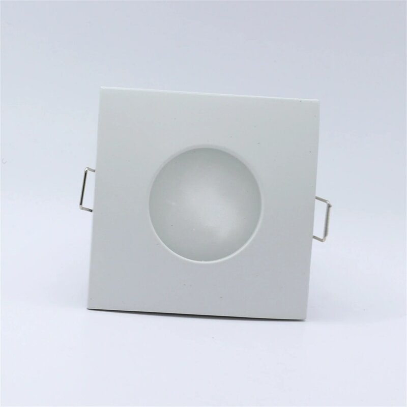 White Chrome Satin Nickel Fixed Downlight Fittings Ceiling Recessed Zinc Alloy Cut Out 70mm Fixture Frame