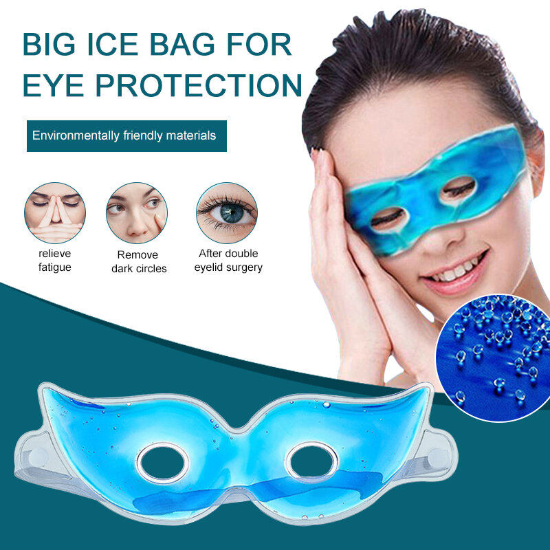Cold Eye Pad Soothing Removes Dark Circles Gel Eye Mask Reusable Relaxing Headache Relief Reusable Soothing Eye Pad Relief