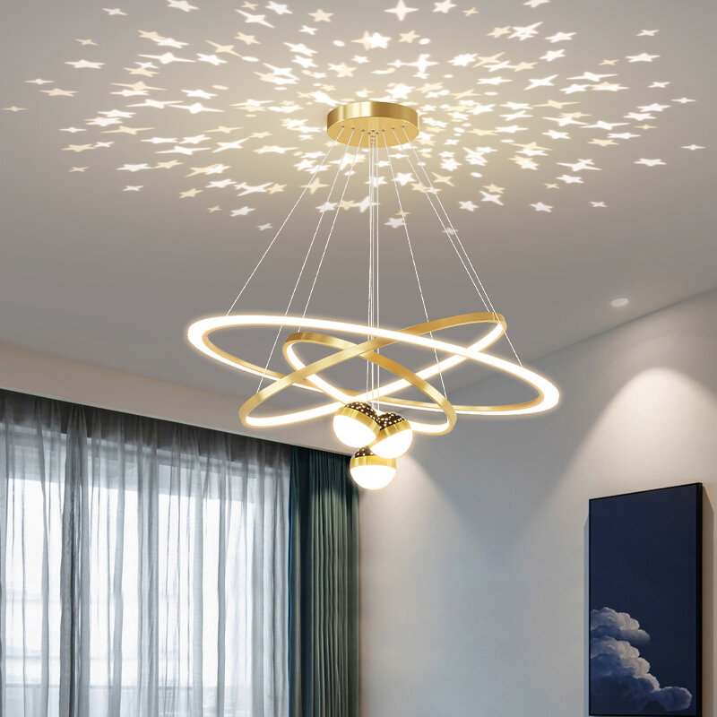Moderne Minimalist Led Decke Kronleuchter Hängen Draht Leuchte für Wohnzimmer Schlafzimmer Lampe Wohnkultur Innen Beleuchtung Schwarz Gold