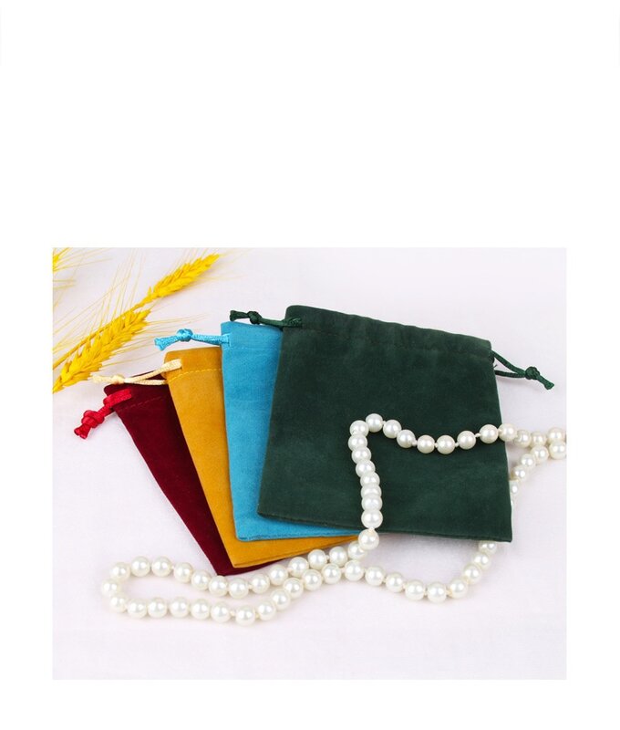 50 pcs/lot 10x12 cm velours bijoux pochettes cadeau cordons sac pochette décor de noël sacs pochettes peuvent être personnalisés Logo