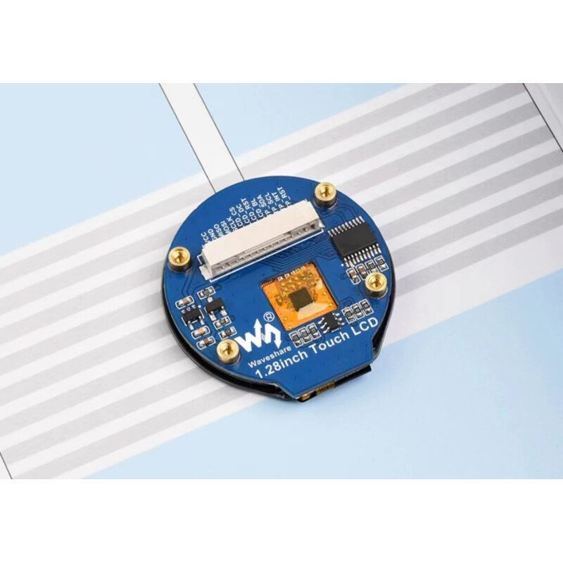 1.28inch Round LCD Display Module with Touch Panel, 240×240 Resolution, IPS, SPI And I2C Communication