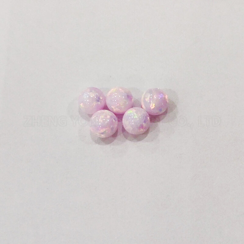 50pcs/Lot Light Color Beads for Jewelry Making Synthetic Opal OP83-OP86 2mm 8mm Gemstone Balls