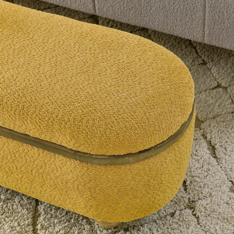 Коридоры, детские стулья и концы кровати (желтый детский стул, гостиная, подходит для входных скамейки 43,31X15,75X17,52 дюйма)