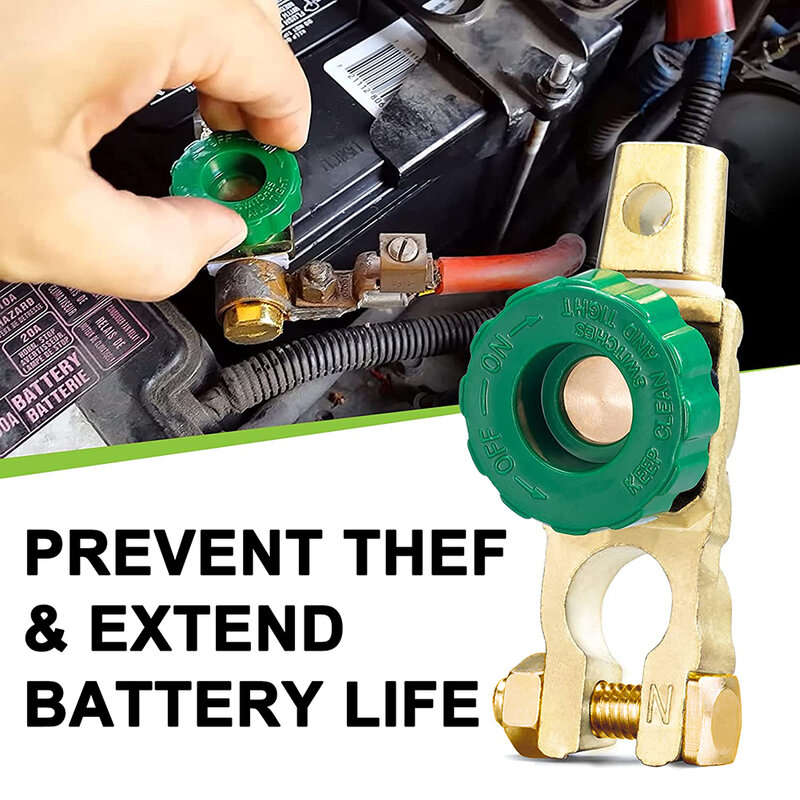 バッテリーとオン/オフボタン付きの車のバッテリースイッチ,漏れ防止効果のあるバックアップ,トラック,車の車両の部品,バッテリー付きの端子リンク