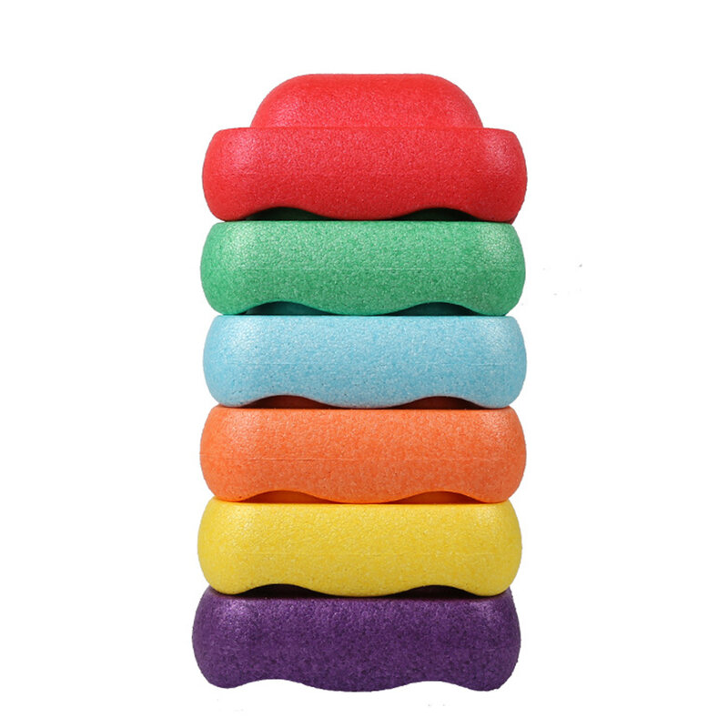 Pietra dell'equilibrio multicolore per il regalo sensoriale del giocattolo di passo di stabilità di promozione del bambino per il compleanno