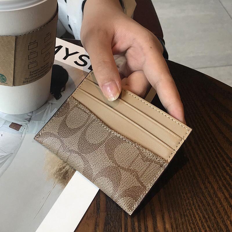 Dompet desain mewah untuk wanita dompet wanita Multi fungsi tempat kartu kulit PU wanita tas kartu kecil dompet wanita