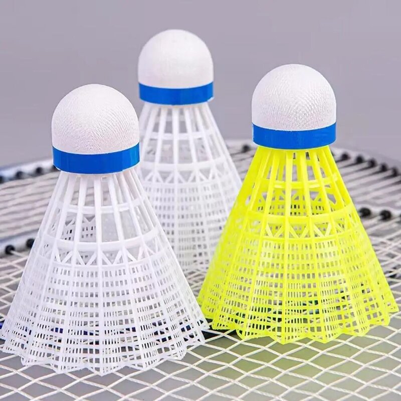 1 pc Nylon Badminton Licht Trainings ball Kunststoff Badminton Zubehör Fonded Shuttle Kork Outdoor Sport v9b6