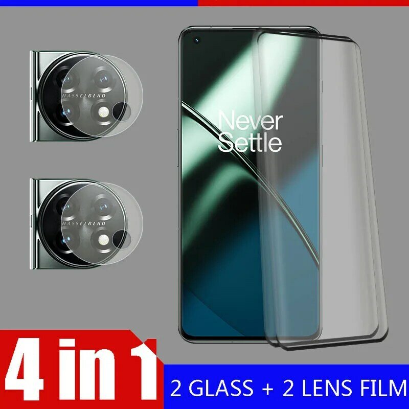 3D Runde Gehärtetes Glas Für OnePlus / 1 + 11 5G 11R Screen Protector Hohe Qualität Kamera schutzhülle Objektiv film Für OnePlus11 Glas