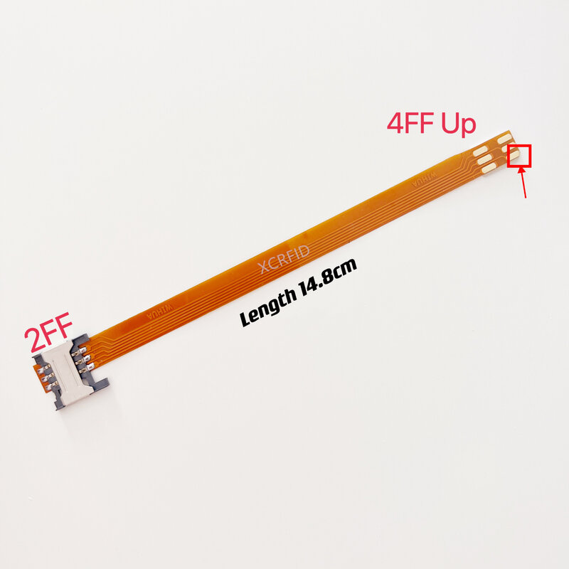 2FF القياسية سيم بطاقة تمديد محول إلى 3FF مايكرو 2FF القياسية 4FF نانو سيم بطاقة fpc لينة كابل موسع 148 مللي متر محول