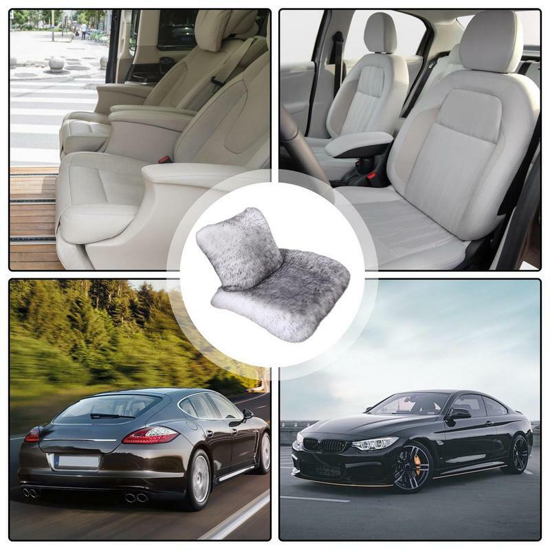 Plush Car Seat Cushion Automotive All Season Soft Seat pads Vehicles Long Lasting Fashionable Seat Cushion Auto Accessories
