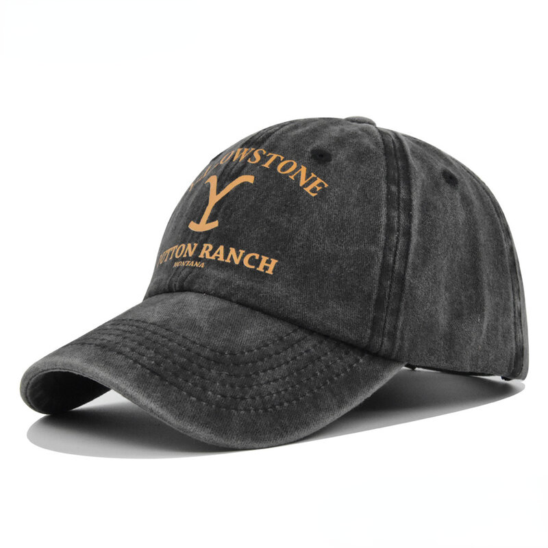 หมวกเบสบอล Yellowstone dutton Ranch แนววินเทจหมวกหมวกป้องกันยูวีแบบไม่มีสายคาดหมวกตกปลาแบบใช้ได้ทั้งชายและหญิง