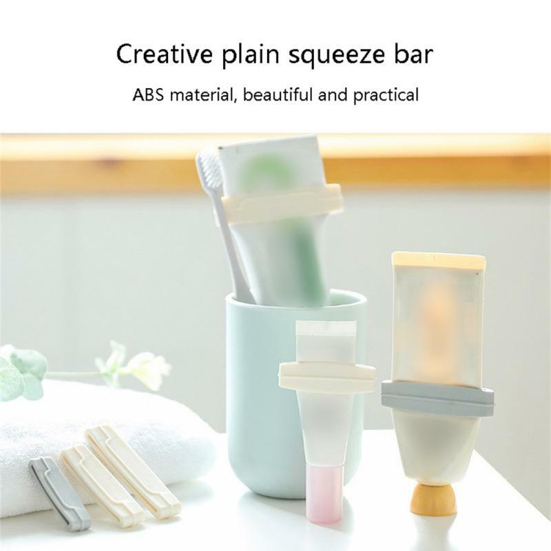 1~10PCS Set Oral Care Accessories Toothpaste Tube Squeezer Home Plastic Easy Press Tube Facial Cleanser Press Rolling Holder