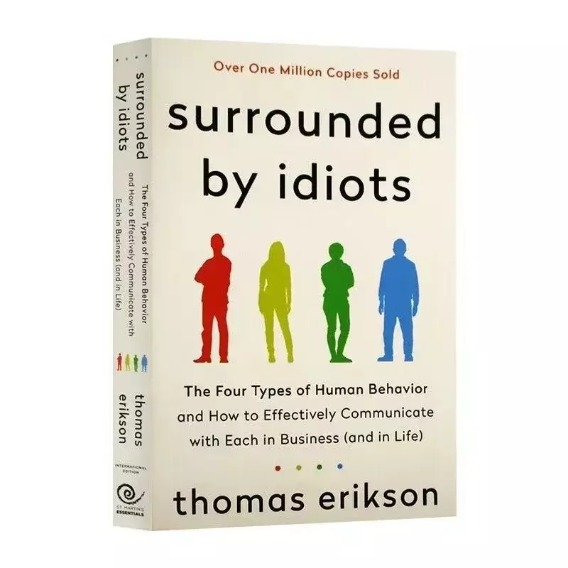Os Quatro Tipos de Comportamento Humano, Thomas Erikson Livro Inglês, Cercado por Idiotas, Bestseller, Romance
