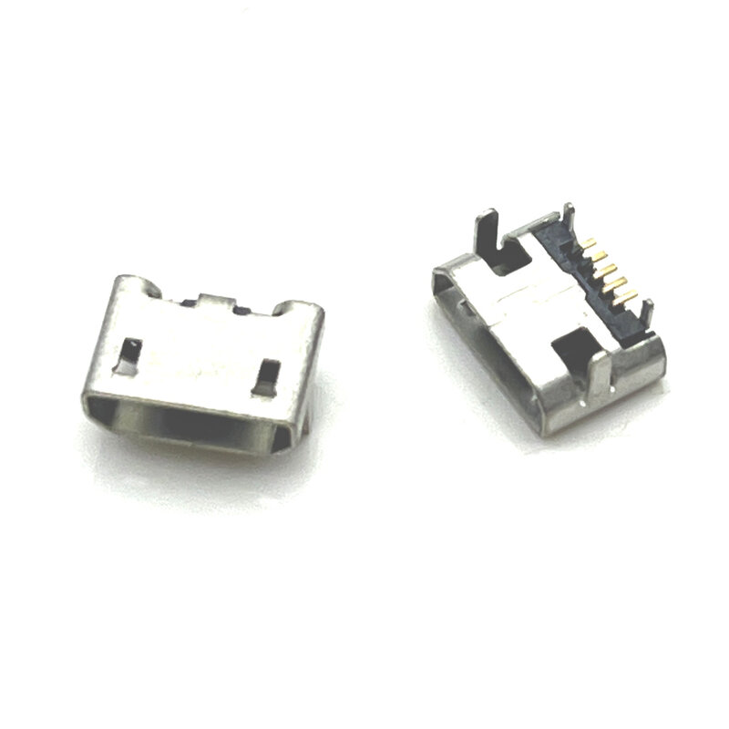 1-10 pces micro conector usb 5pin assento jack micro usb quatro pernas 5p inserir placa assento mini conector usb